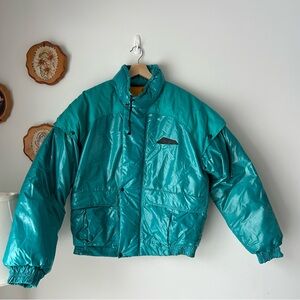 Vintage Puffer Jacket turquoise
